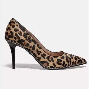 Coach Waverly Pumps in Cheetah Print with Beadchain